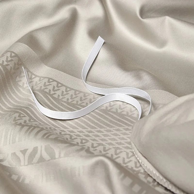 Luxury Egyptian Cotton Bedding Set  Premium Pearl Grey Collection - Product detail 8