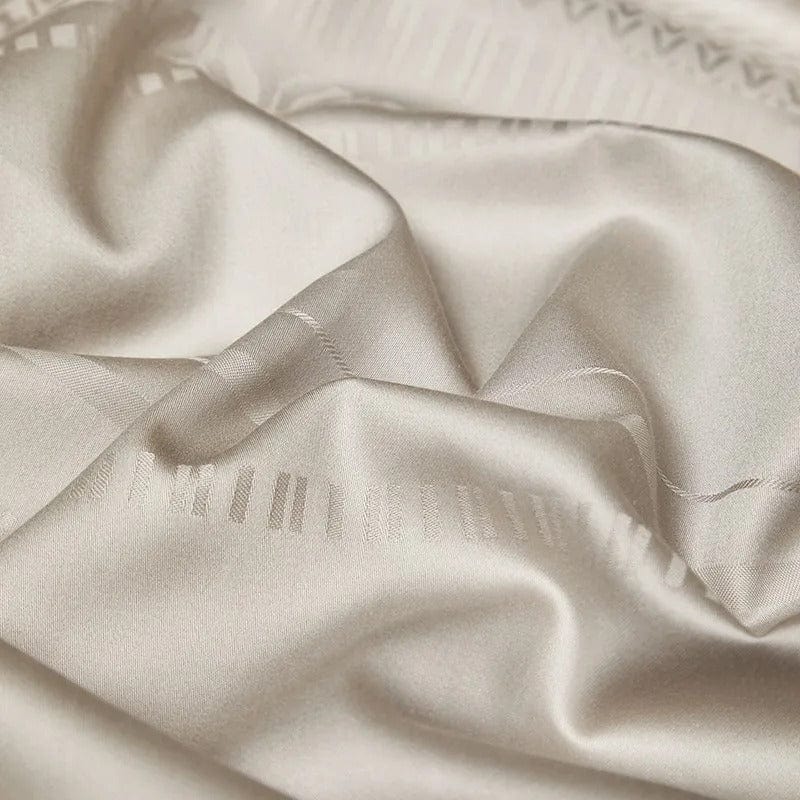 Luxury Egyptian Cotton Bedding Set  Premium Pearl Grey Collection - Product detail 9