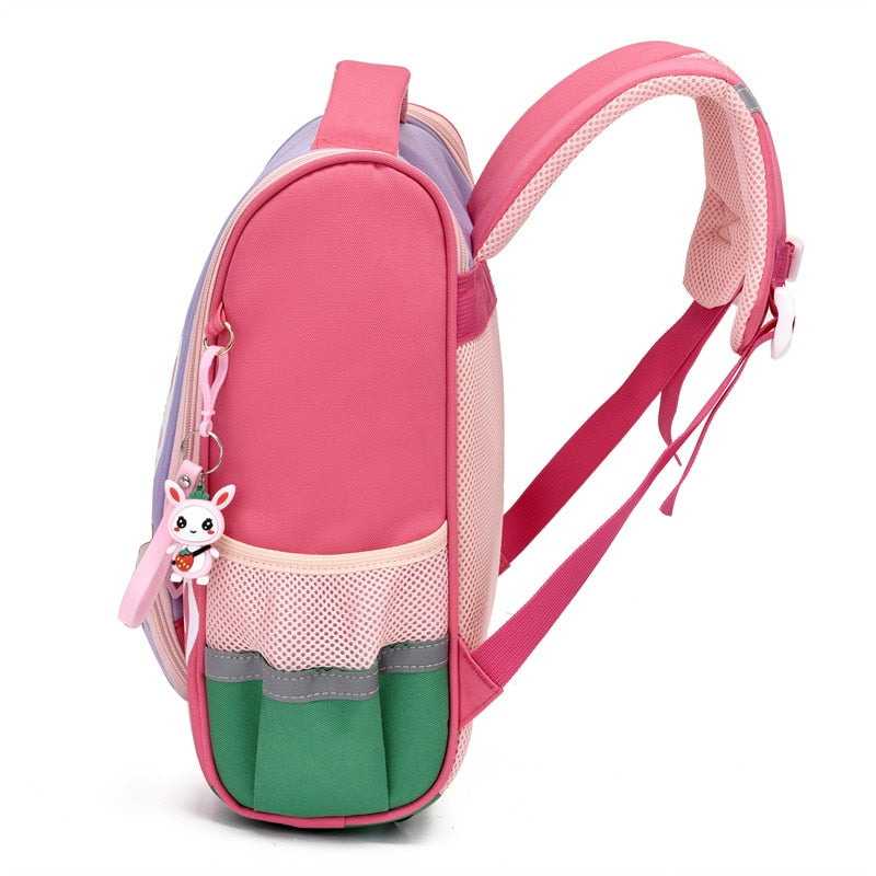 Kids School Backpack  Cute Cat Princess Design - Detailed view