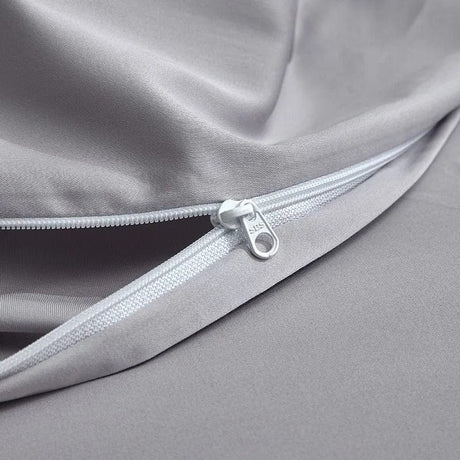 Luxury Egyptian Cotton Bedding  Silver Quilted Duvet Set - Product detail 11