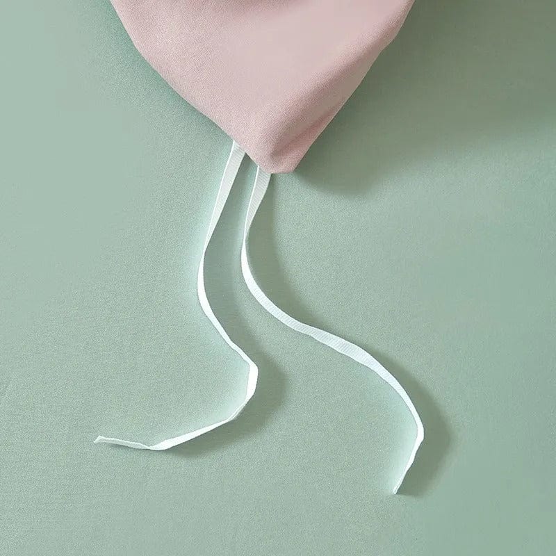 Egyptian Cotton Duvet Cover  Sage Green and Blush Pink - Product detail 10