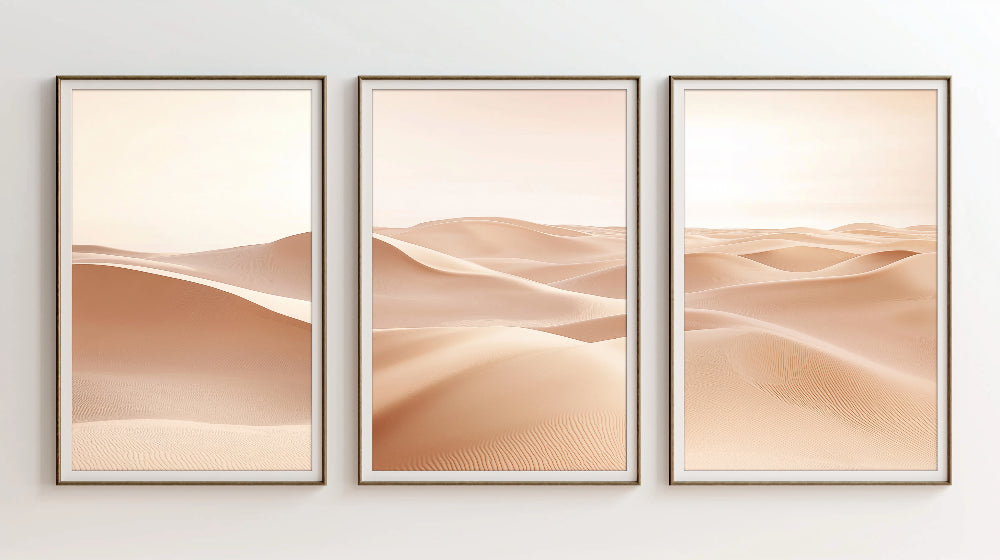Desert landscape wallpaper design file showing detailed sand dune patterns and textures