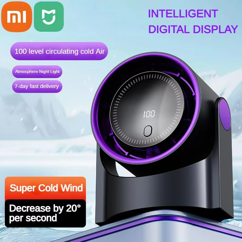 Smart Digital Air Cooler Portable Quiet Cooling Fan With LED Display - Product showcase