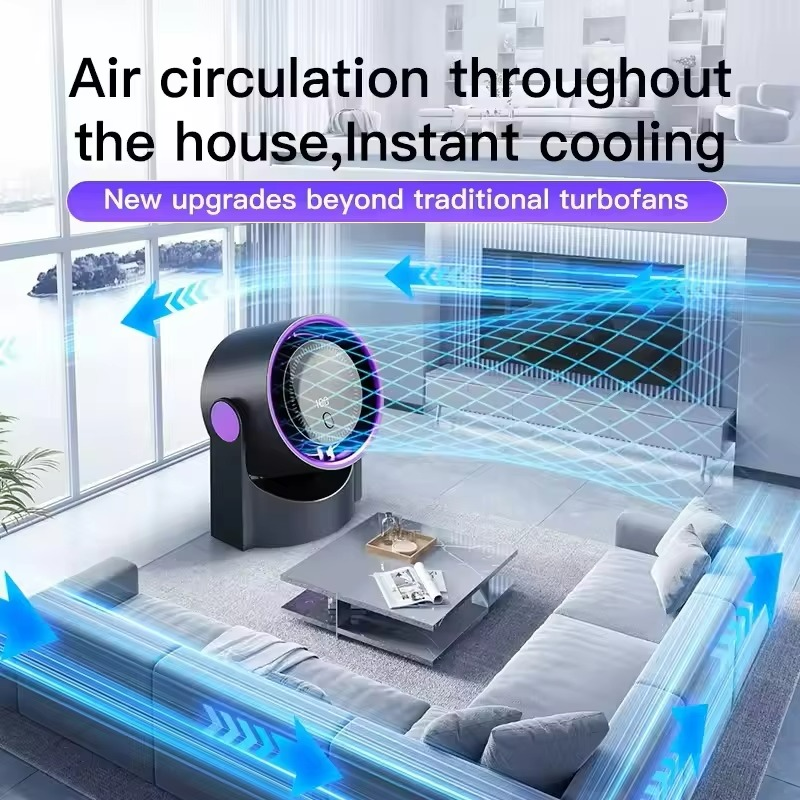 Smart Digital Air Cooler Portable Quiet Cooling Fan With LED Display - Product detail 5