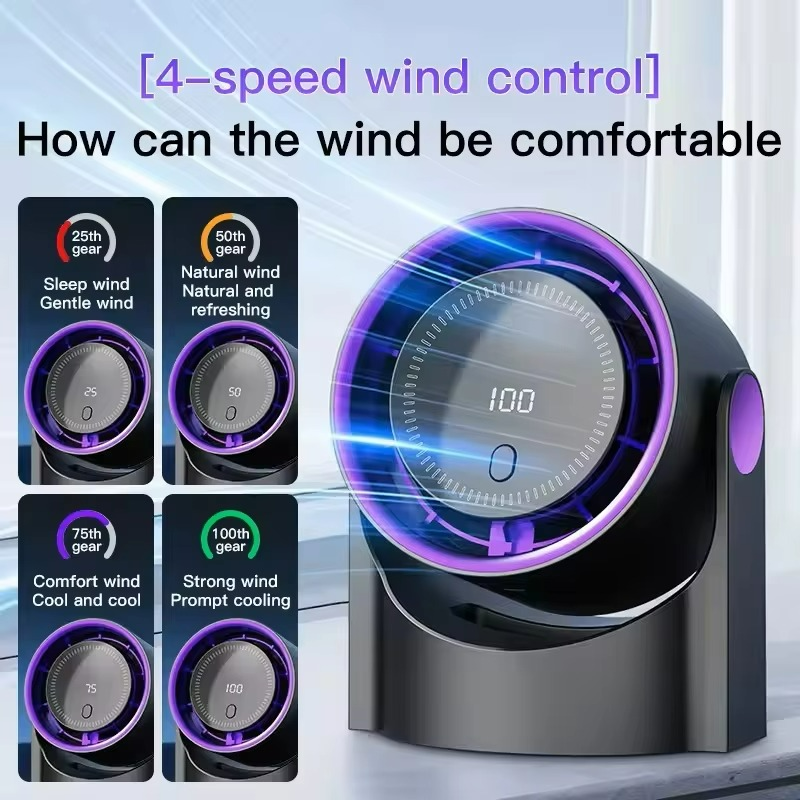 Smart Digital Air Cooler Portable Quiet Cooling Fan With LED Display - Product detail 7