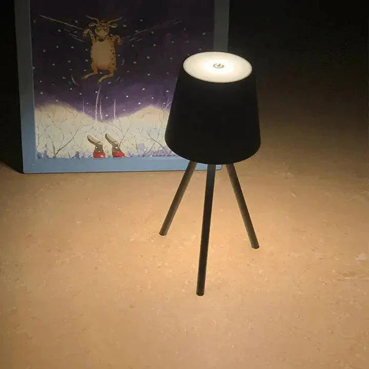 Modern Tripod Table Lamp Matte Black Metal Design - Product detail 5