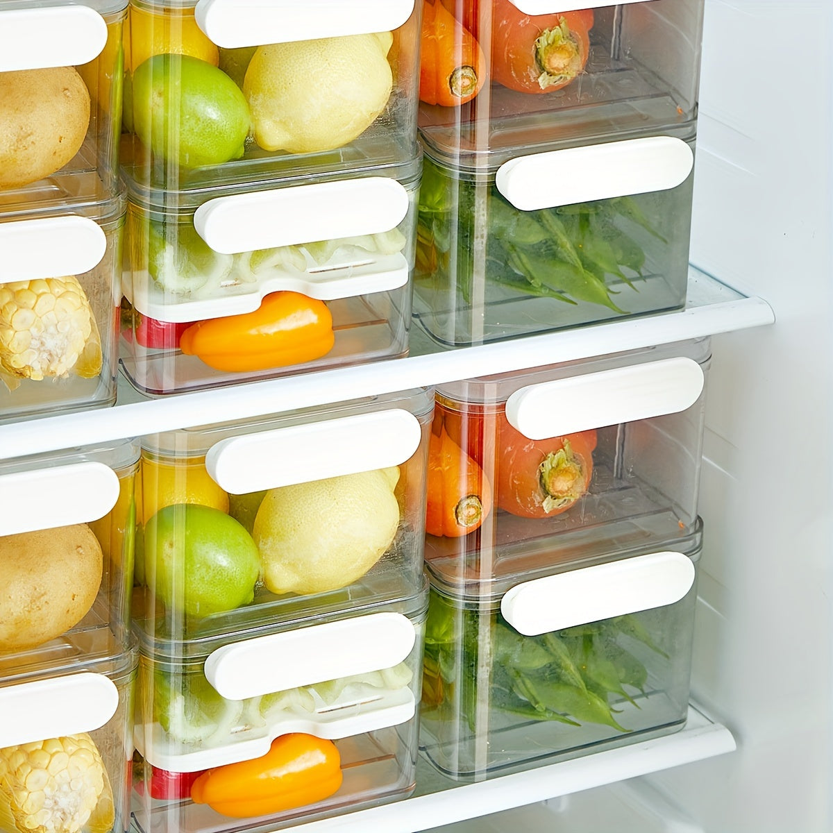 Food Storage Container  Clear PET Organizer With Layer Design - Detailed view