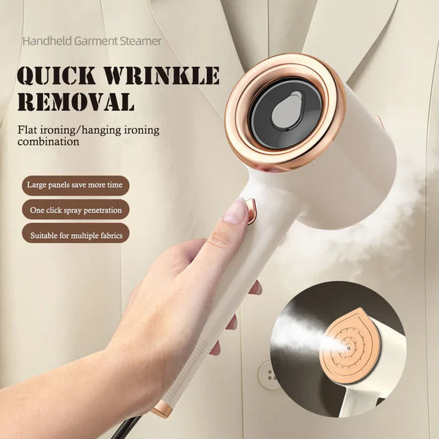 Portable Garment Steamer  One-Click Wrinkle Removal System - Product showcase