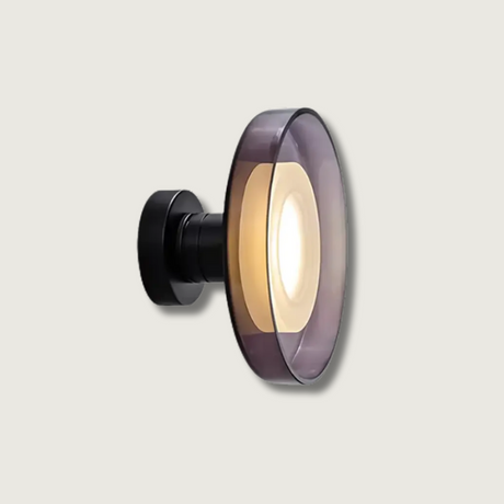 Modern Wall Sconce  Smoked Glass LED Design - Product showcase