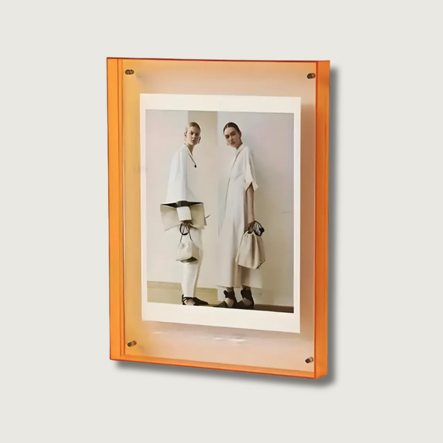 Modern Acrylic Photo Frame  Transparent Art Deco Design - Product showcase