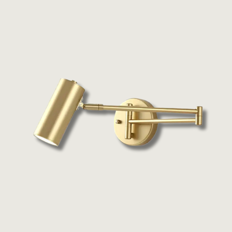 Modern Wall Lamp Brass Swing Arm Design - Product showcase