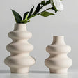 Spiral Ceramic Vase  Sculptural Wave Design - Product detail 5