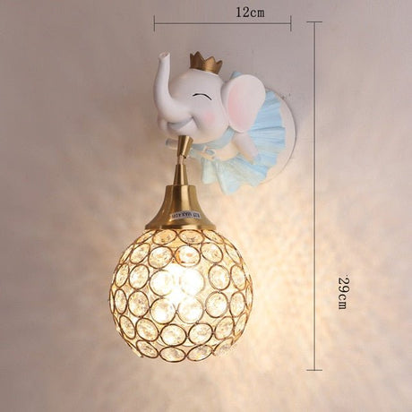 Crystal Ball Wall Sconce  Elephant Ballet Design - Product detail 5