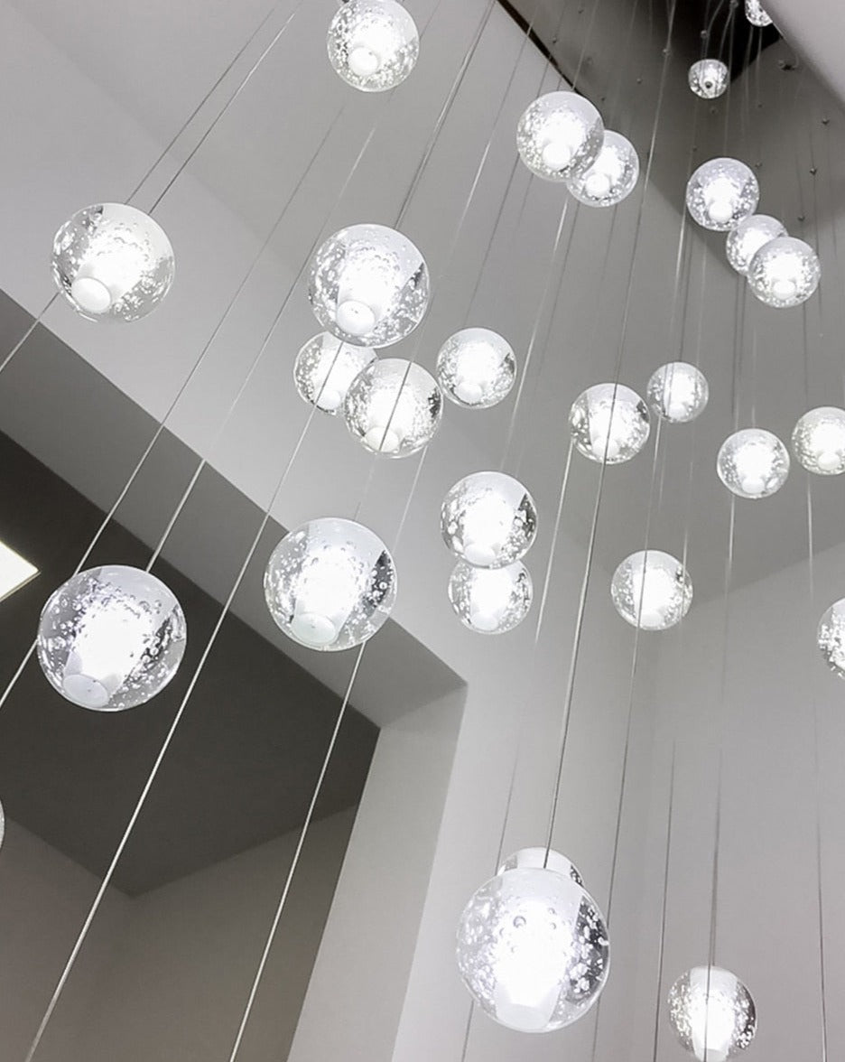 Modern Crystal Pendant Light Seeded Glass Sphere Cluster - Product detail 10