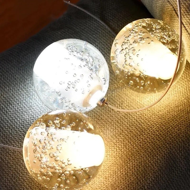 Modern Crystal Pendant Light Seeded Glass Sphere Cluster - Product detail 8