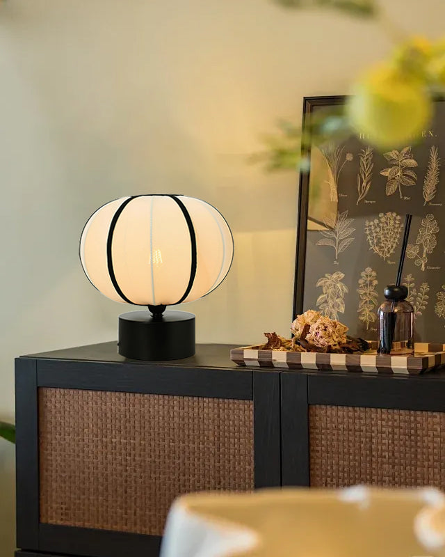 Modern Table Lamp Spherical Fabric Shade Design - Product detail 11