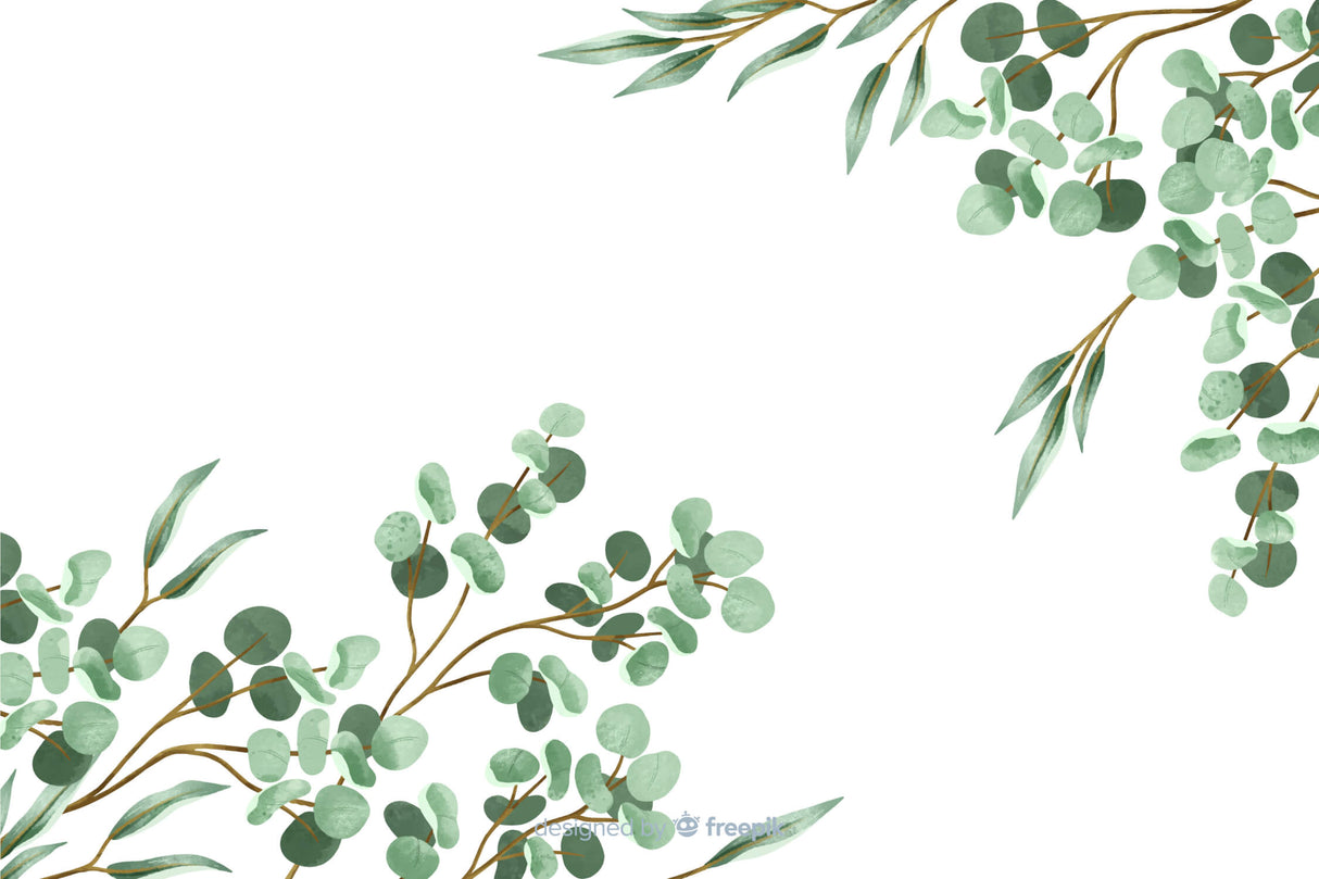 Eucalyptus wallpaper design file showing detailed leaf pattern and true color representation