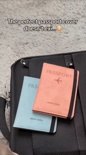 Travel Passport Holder  RFID Leather Card Organizer - Detailed view