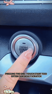 Car Start Button Joystick Billiard Ball Design Push Start Cover - Detailed view