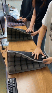 Ergonomic Air Cell Seat Cushion 24-Zone Pressure Relief Design - Detailed view