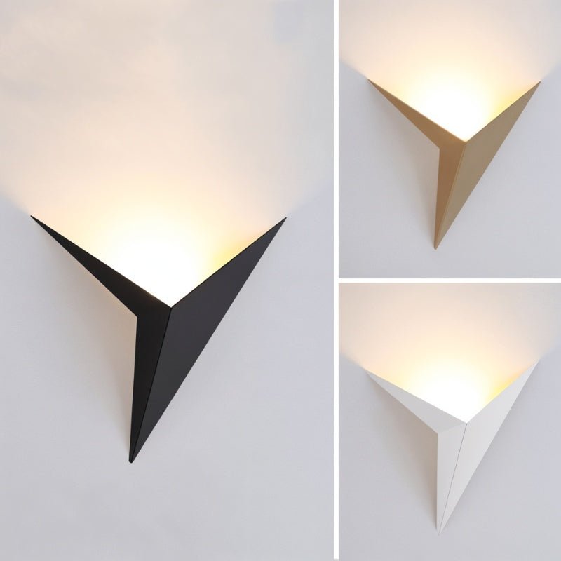 Modern Wall Sconce Geometric Triangle Design - Product showcase