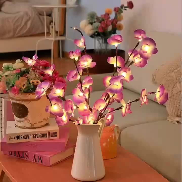 LED Cherry Blossom Branch Light  Warm White Floral Illumination - Product detail 6