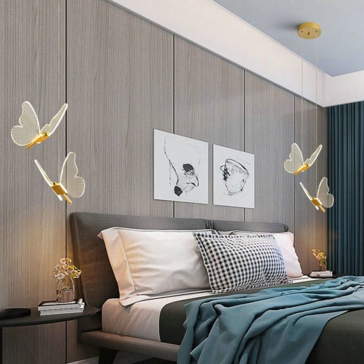 Modern Butterfly Pendant Light Acrylic Wing Design - Product detail 9