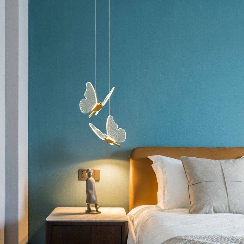 Modern Butterfly Pendant Light Acrylic Wing Design - Product detail 6