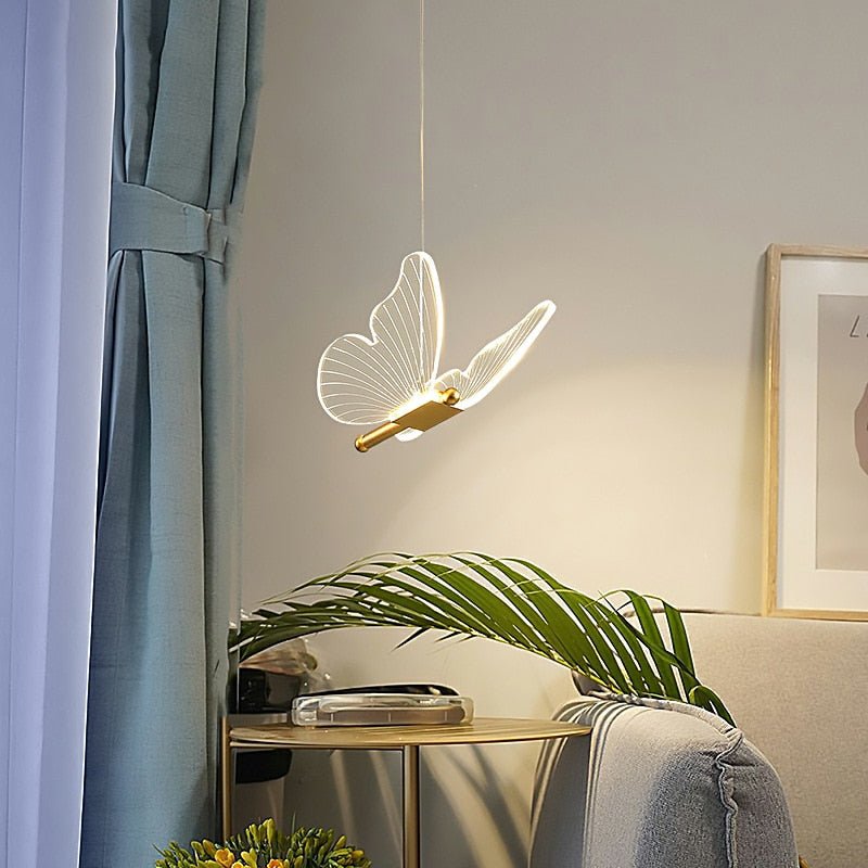 Modern Butterfly Pendant Light Acrylic Wing Design - Product detail 4