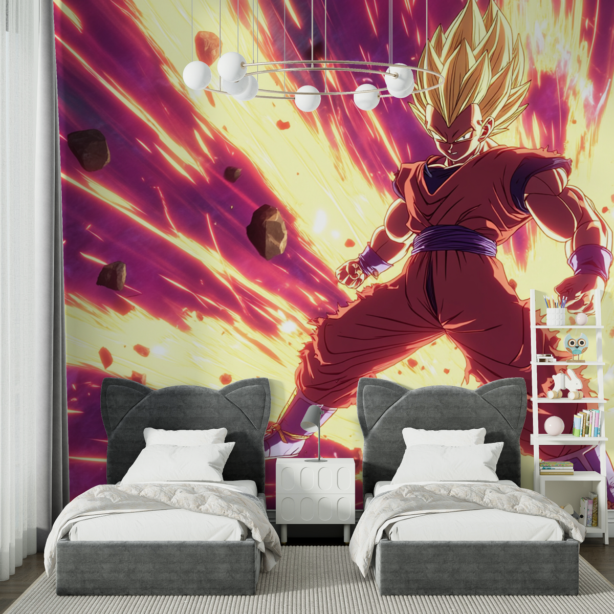 Anime Mural Wallpaper | Dragon Ball Super Battle Scene