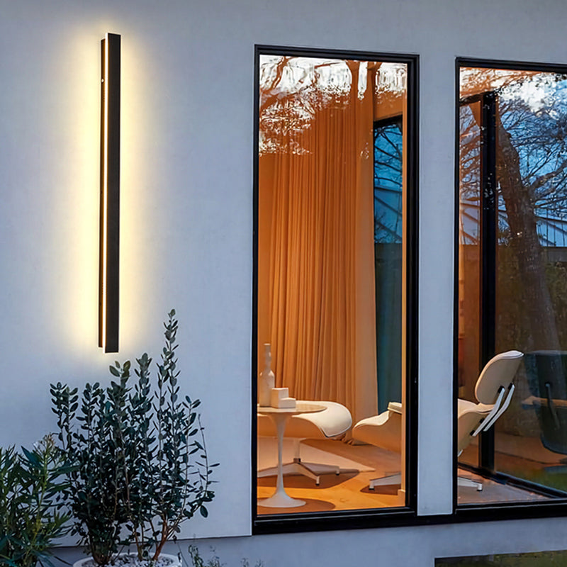 Modern LED Wall Light  Black Metal 80cm Linear Design - Product detail 9