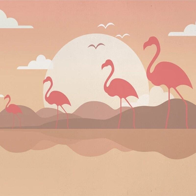 Flamingo sunset design file showing detailed pattern and rich color palette