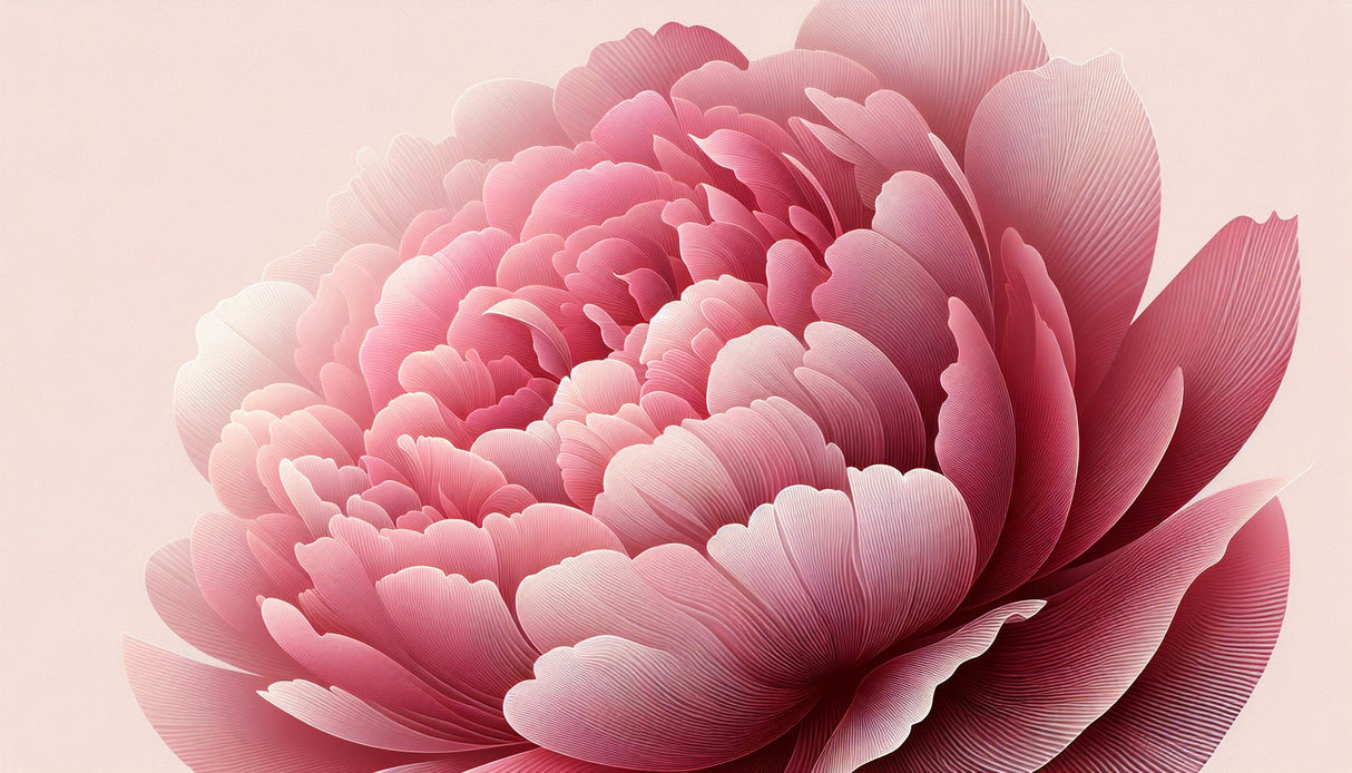 Large Pink Peony Bloom Wallpaper design file showing detailed flower pattern