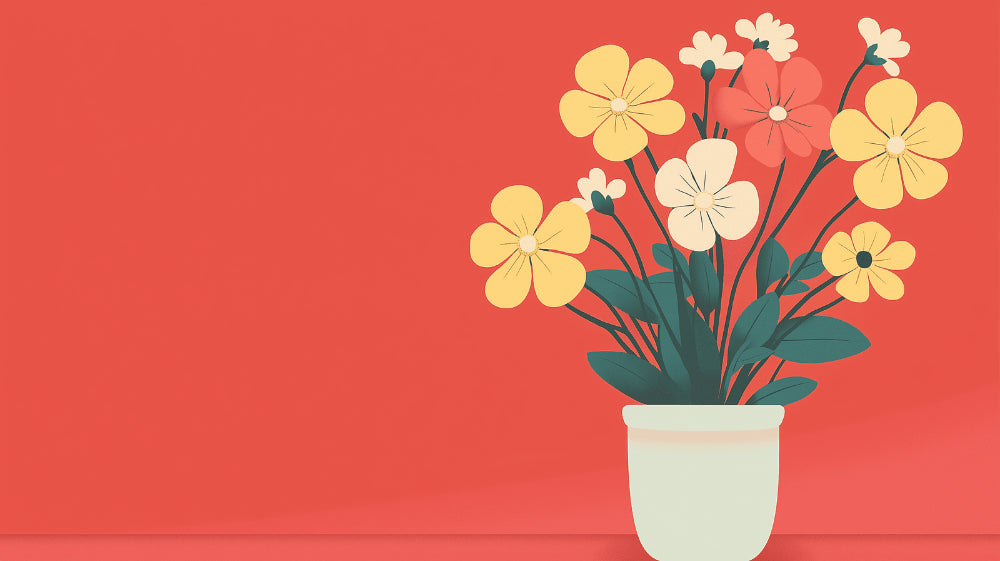 Modern floral wallpaper design file showing detailed red background with white and yellow blooms pattern