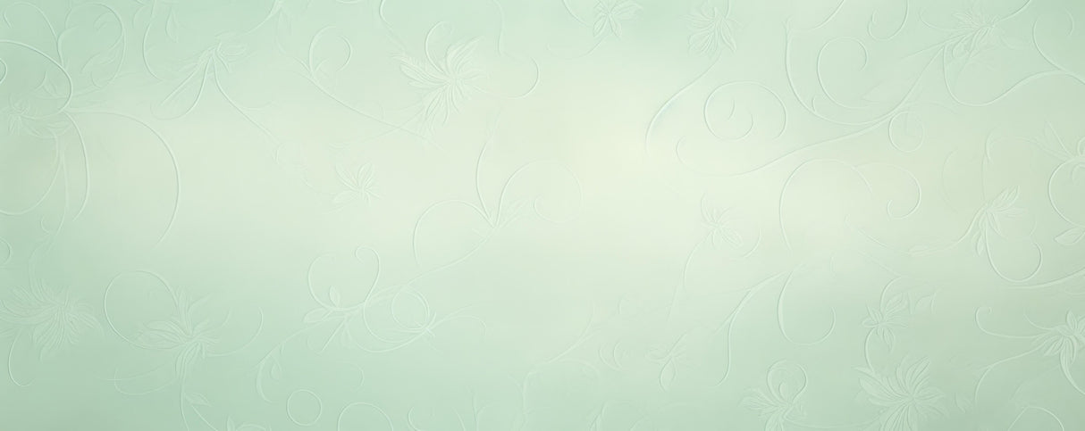 Mint green floral wallpaper design file showing detailed botanical pattern