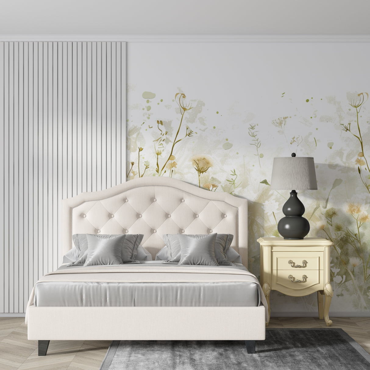 Botanical Wallpaper creating a welcoming entrance in a hallway