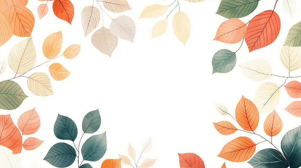 Leaf pattern design file showing detailed terracotta and sage foliage arrangement on white background