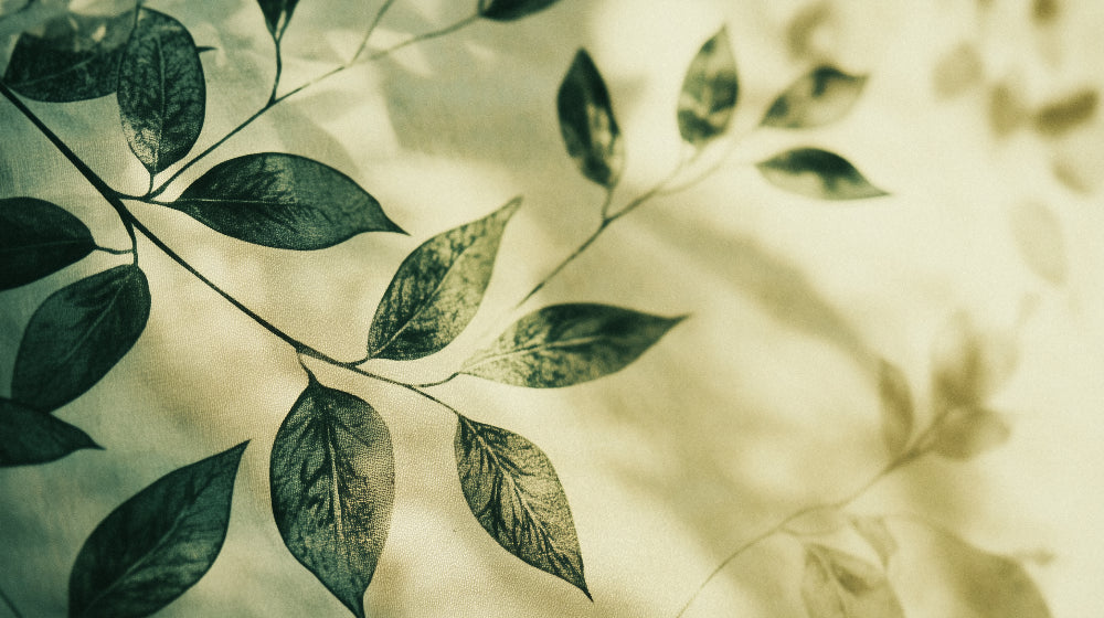 Green botanical leaves design file showing intricate leaf details and natural patterns