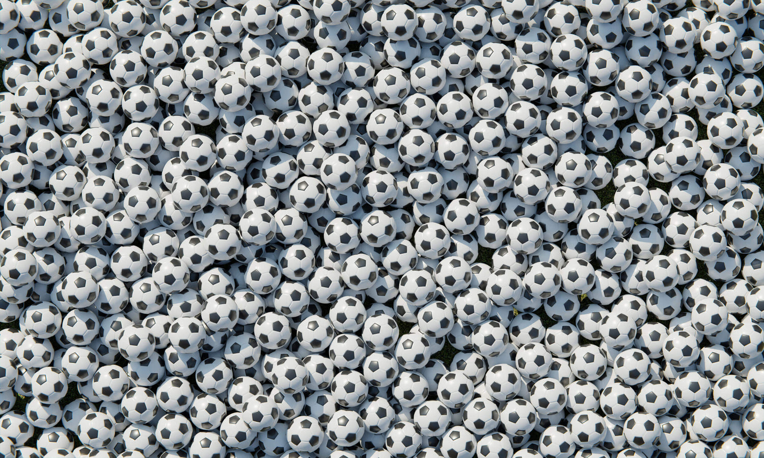 Soccer ball pattern design file showing detailed black and white 3D effect
