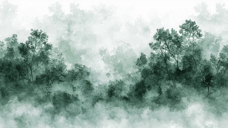 Misty forest design file showing detailed tree pattern and fog effects