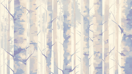 Birch Tree Wallpaper making a bedroom feel peaceful and bright