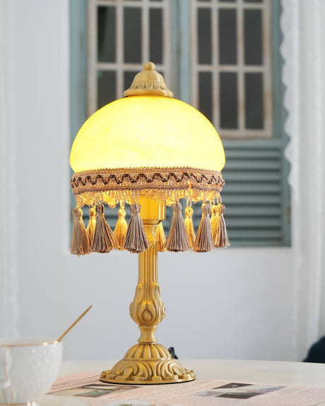 French Table Lamp  Brass Base with Tassel Trim - Product detail 21