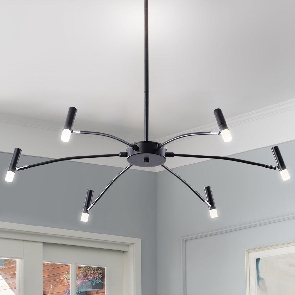 Modern LED Chandelier Adjustable Starburst Design - Product detail 17