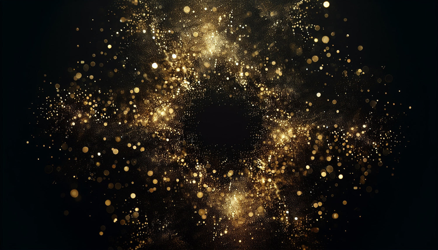 Black and gold cosmic pattern design file showing intricate galaxy details and star formations