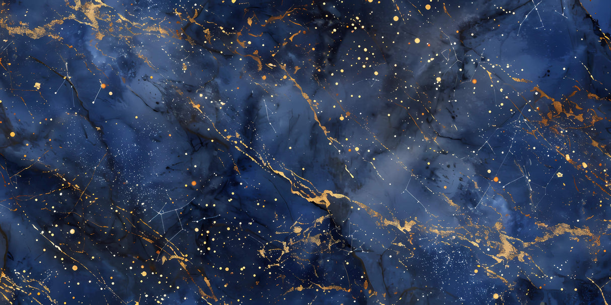 Galaxy wallpaper design file showing detailed blue and gold cosmic pattern with star effects