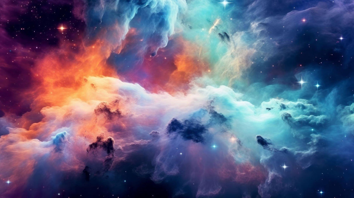 Galaxy wallpaper design file showing detailed nebula pattern and star placement