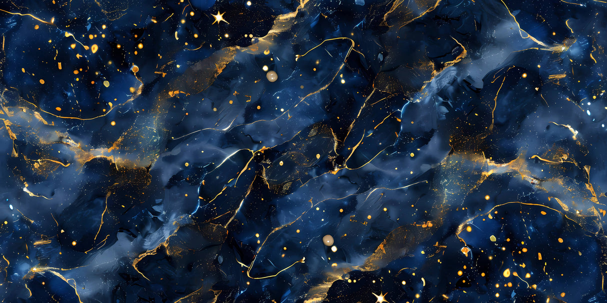 Galaxy wallpaper design file showing intricate details of deep blue and gold cosmic pattern