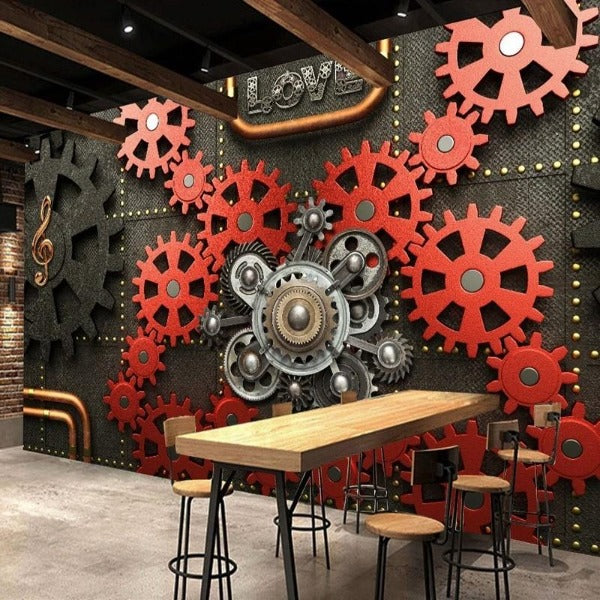 Terrace arch mural creating an outdoor feel in a bedroom sanctuary