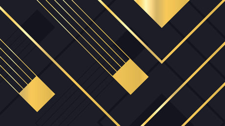 Geometric black and gold wallpaper design file showing intricate pattern details