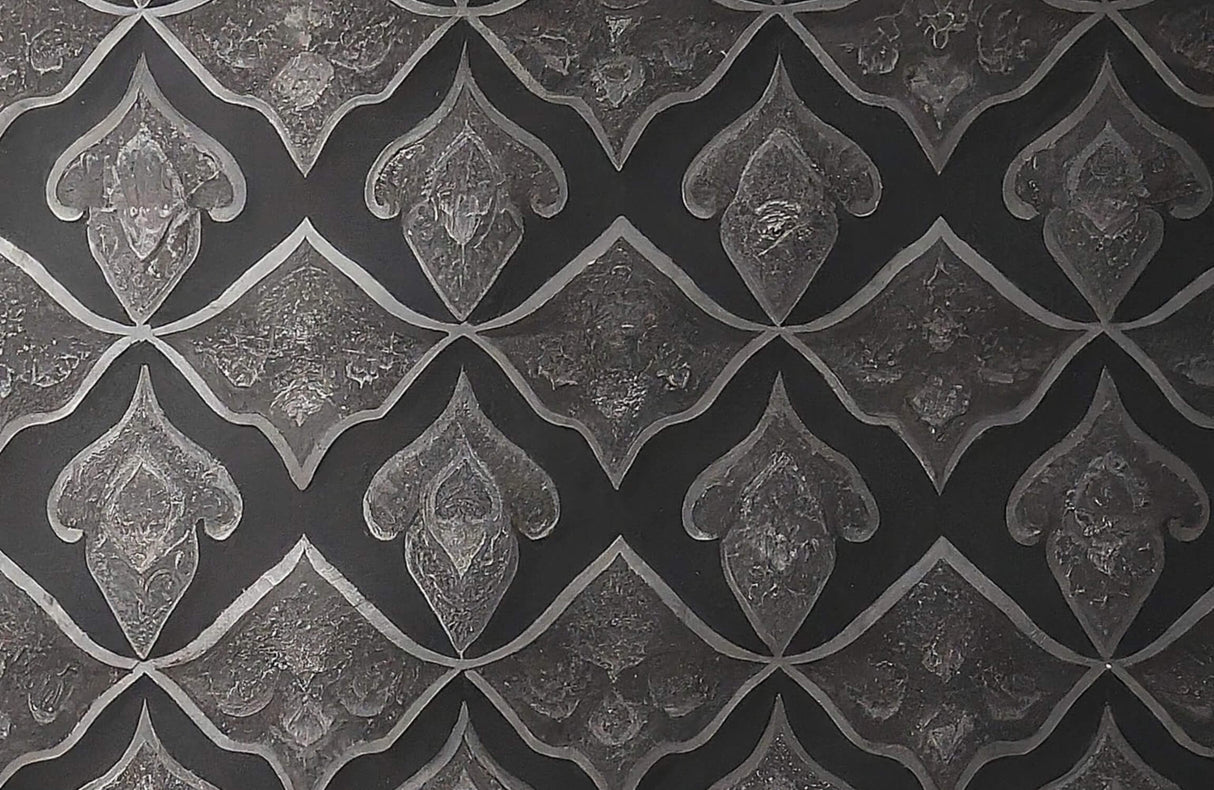 Art Deco diamond pattern design file showing intricate geometric details and metallic finish